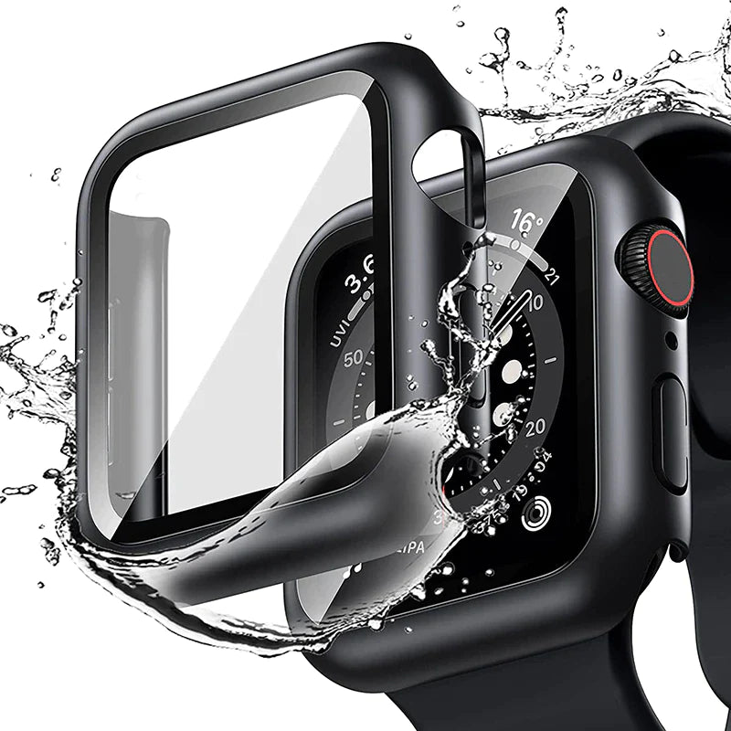 Glass+Cover for Apple Watch Case 8 7 6 SE 5 3 Iwatch Accessorie Screen Protector Apple Watch Serie 45Mm 41Mm 44Mm 40Mm 42Mm 38Mm