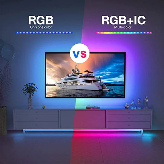 10M 20M LED Strip Lights RGB 5050/RGBIC WS2812B Infrared Bluetooth Ontroller TV Backlight Room Luces Luminous Decorate Fita Lamp