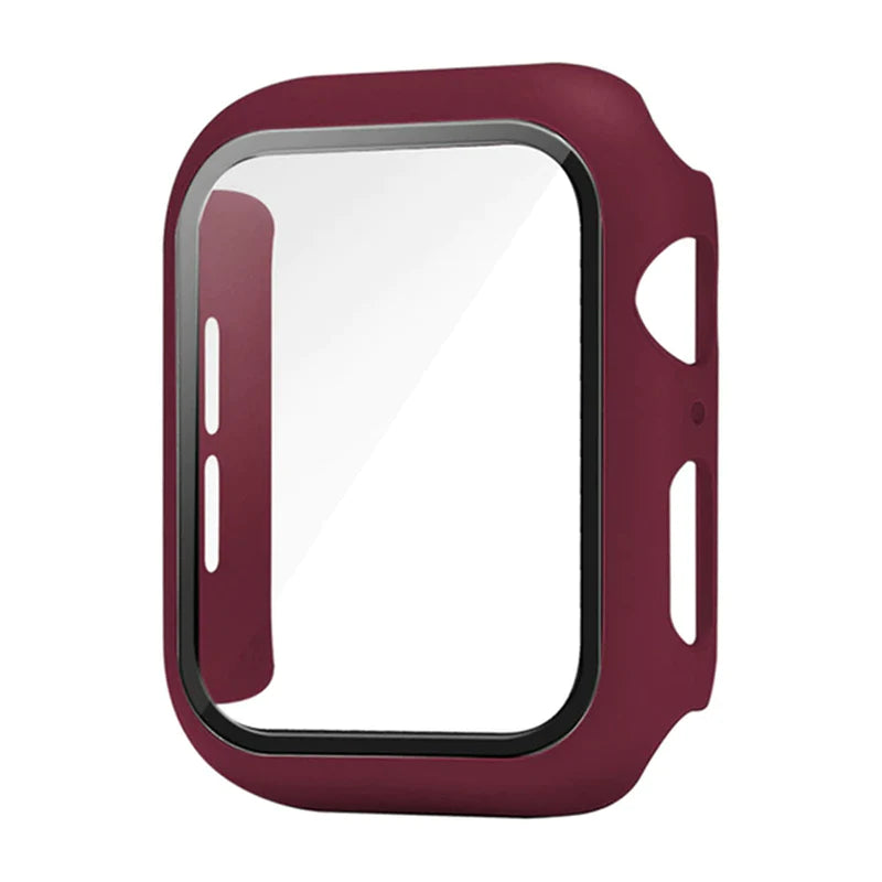 Glass+Cover for Apple Watch Case 8 7 6 SE 5 3 Iwatch Accessorie Screen Protector Apple Watch Serie 45Mm 41Mm 44Mm 40Mm 42Mm 38Mm